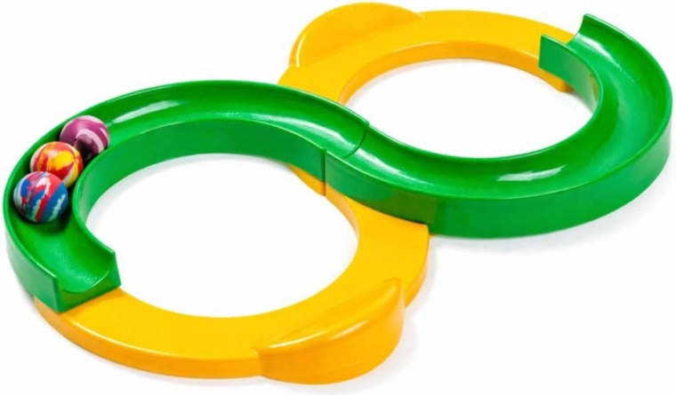 Merco otto infinito – pista di equilibrio con pallina verde-gialla