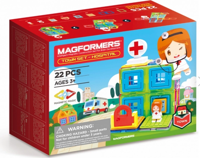 Magformers Městečko: Ospedale - 22 pezzi