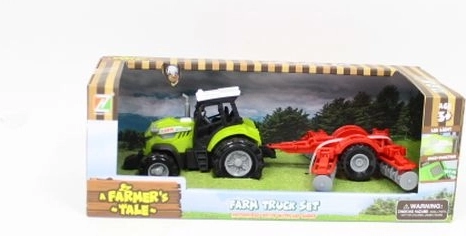 A Farmer’s Tale trattore realistico con luci e suoni con attrezzo agricolo agganciabile