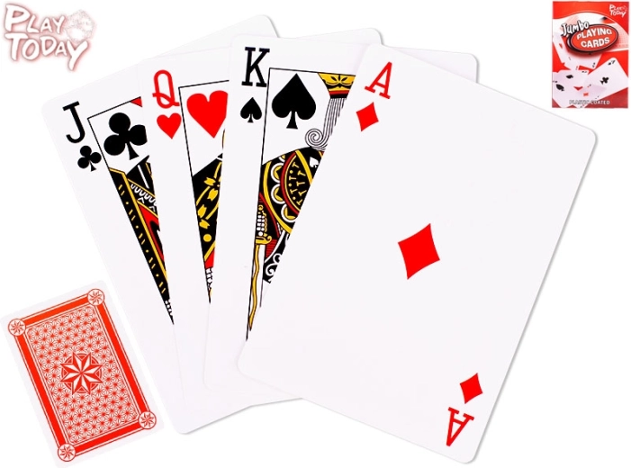 Carte da gioco jumbo PLAY TODAY – extra grandi 17 cm