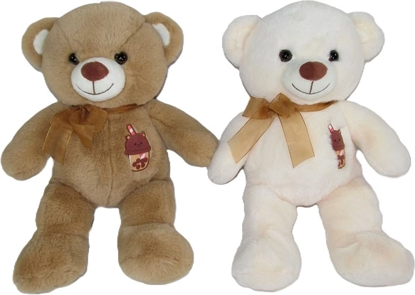 Orsetto di peluche con fiocco 25 cm - 1 pezzo