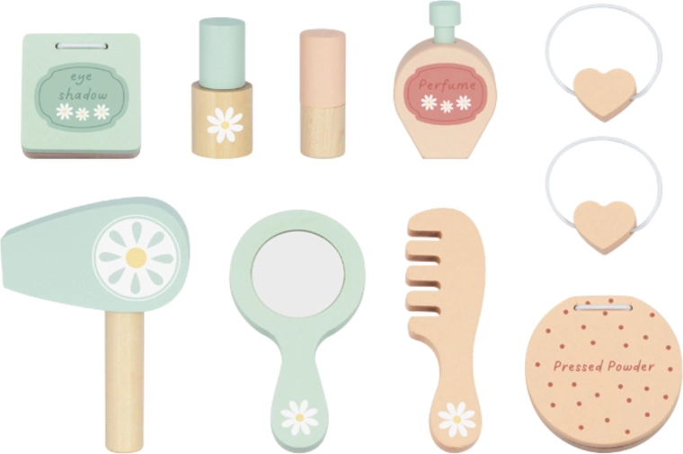 Ricco set di accessori cosmetici in legno