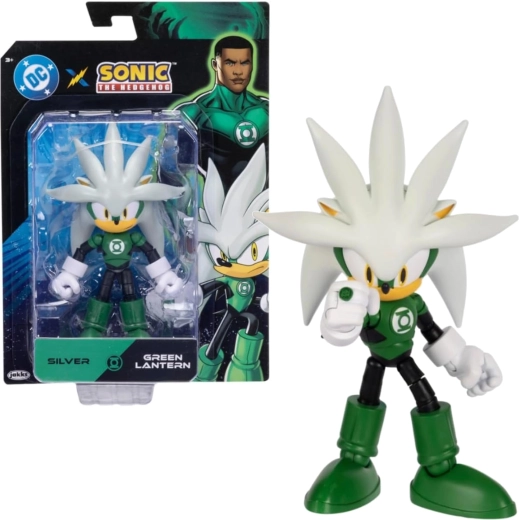 Statuetta Sonic the Hedgehog Silver come Green Lantern, 14 cm