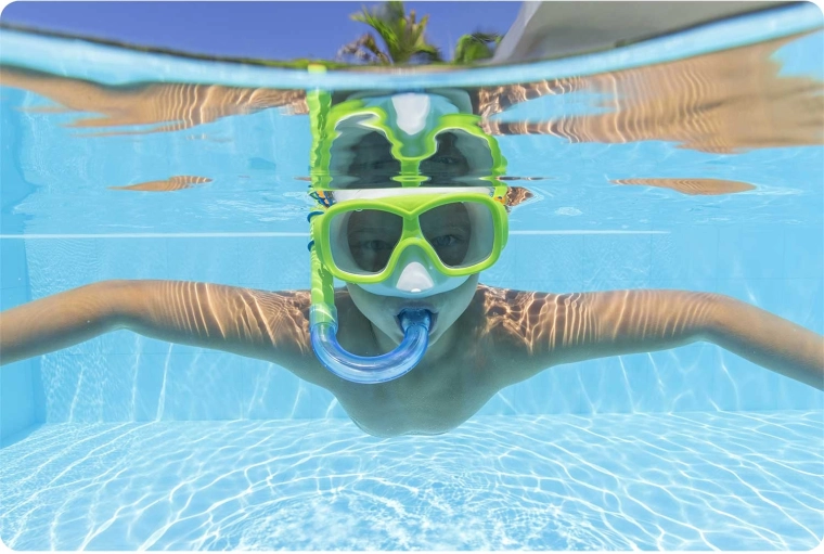 Respirazione confortevole con boccaglio dotato di valvola di spurgo