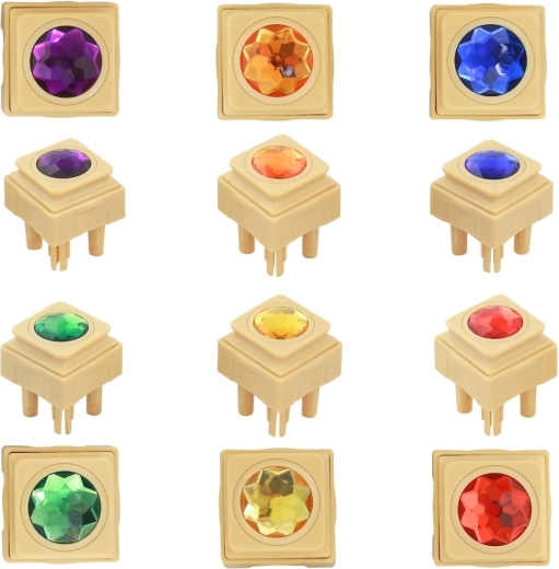 Diamanti colorati in acrilico per tavola STEM Masterkidz - 72 pezzi