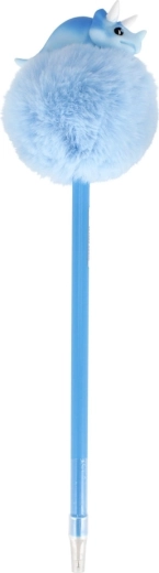 Topper dinosauro giocoso con morbido pompon