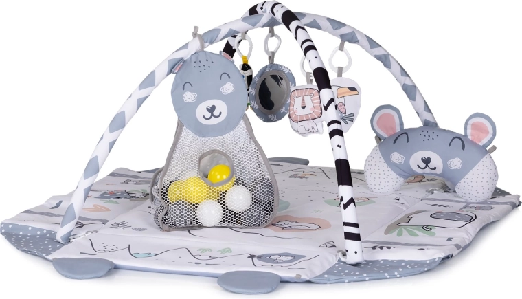CHIPOLINO tappetino gioco con palline 2 in 1 Fun zone grigio