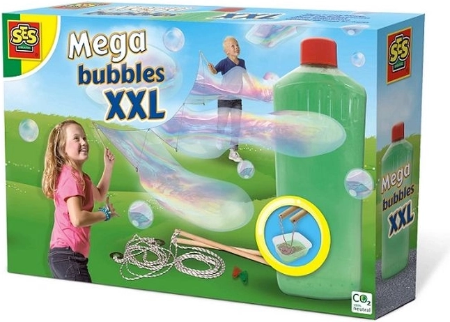 SES mega bolle XXL – set per bolle di sapone giganti