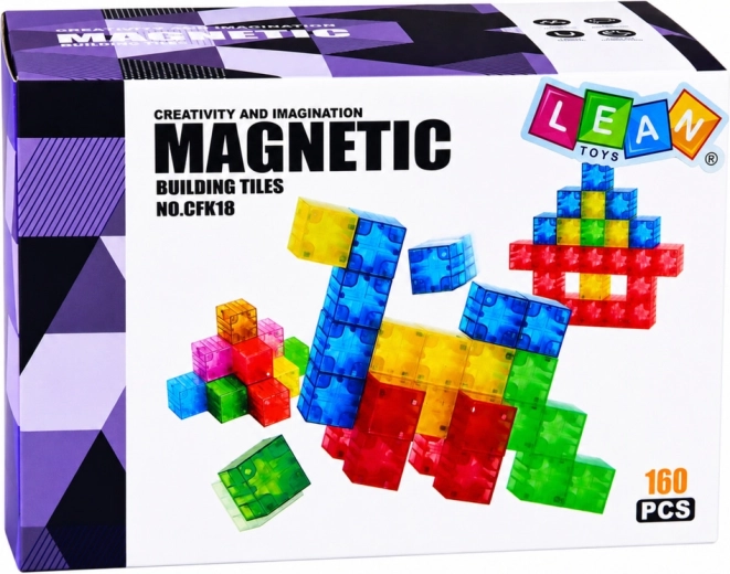 160 pezzi magnetici per costruzioni creative