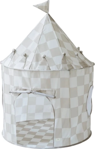 3 Sprouts tenda per bambini recycled checkerboard beige