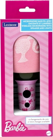 Microfono karaoke wireless luminoso Lexibook Barbie