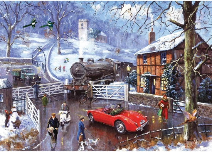 Puzzle Ravensburger Stazione invernale 1000 pezzi
