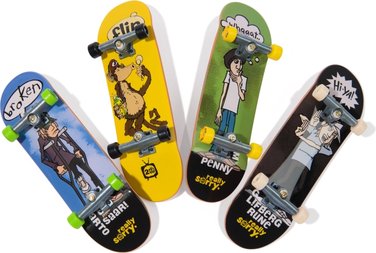 4 fingerboard con grafica Flip d’impatto