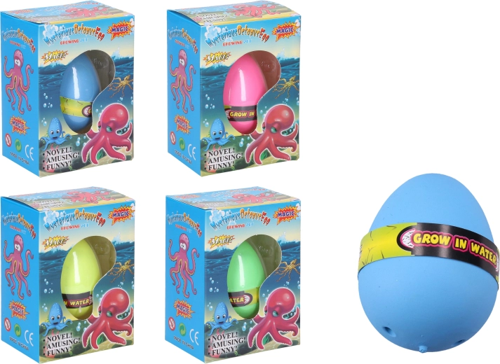 Uovo con polpo che cresce 6,5 cm - 1 pezzo