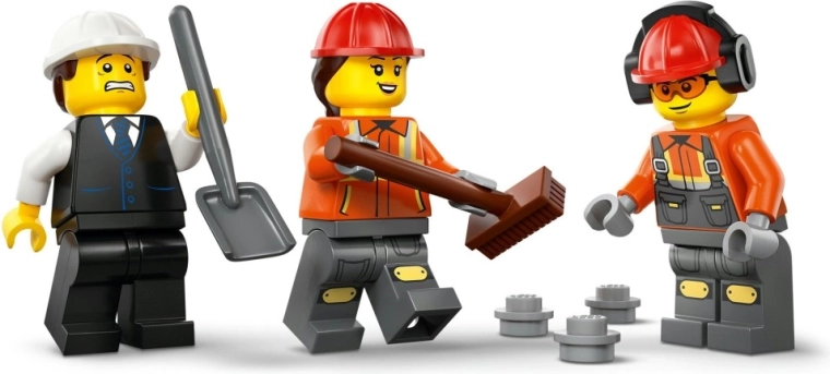 Minifigure e accessori da cantiere