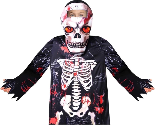 Maschera con cappuccio per un travestimento completo