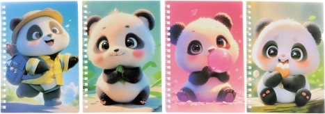 Taccuino Panda con penna