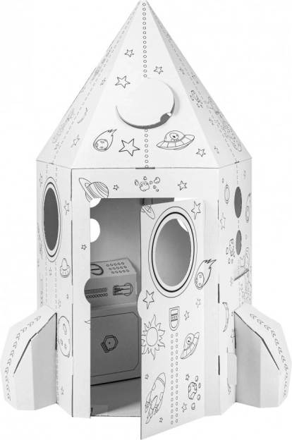 Razzo di cartone per bambini da costruire