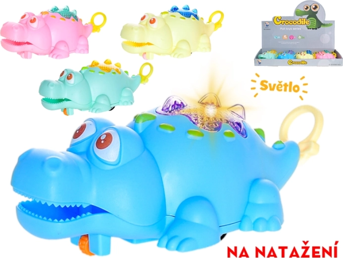 Coccodrillo a carica con luce 11 cm