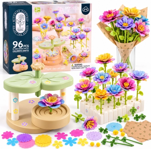 Set creativo per realizzare fiori, 96 pezzi