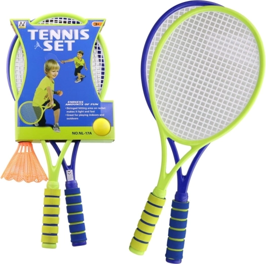 Set di racchette per bambini con pallina e volano da badminton 56,5 cm - 1 pezzo