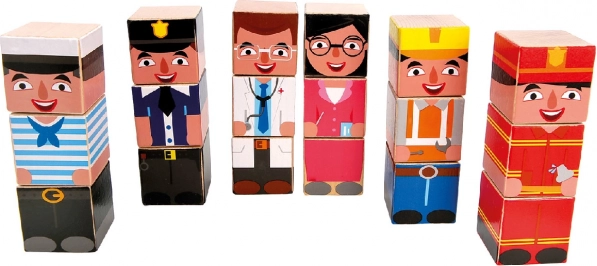 Blocchi di legno componibili – professioni