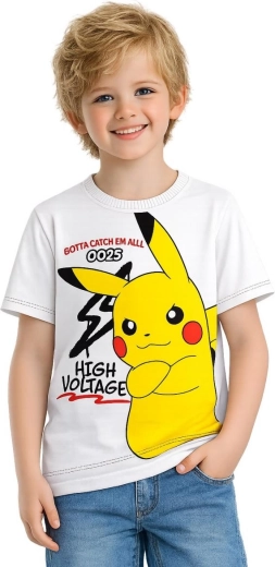 Maglietta bianca in cotone Pokémon