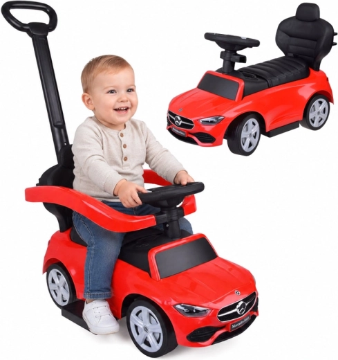 Mercedes cavalcabile e macchinina a spinta 2in1 rossa
