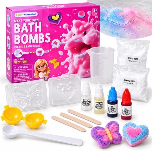 Set creativo per realizzare bombe da bagno frizzanti