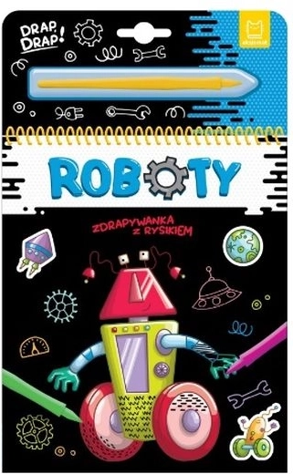 Libro da grattare con pennino Robot