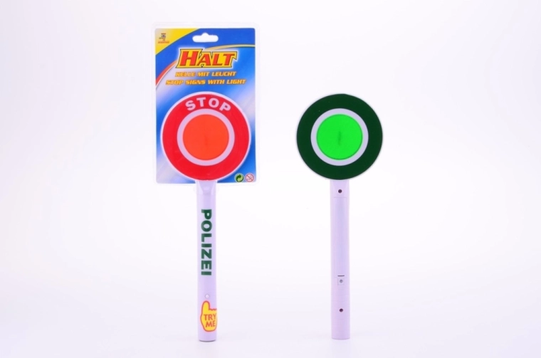 Placca della polizia Johntoy con luce - 1 pezzo