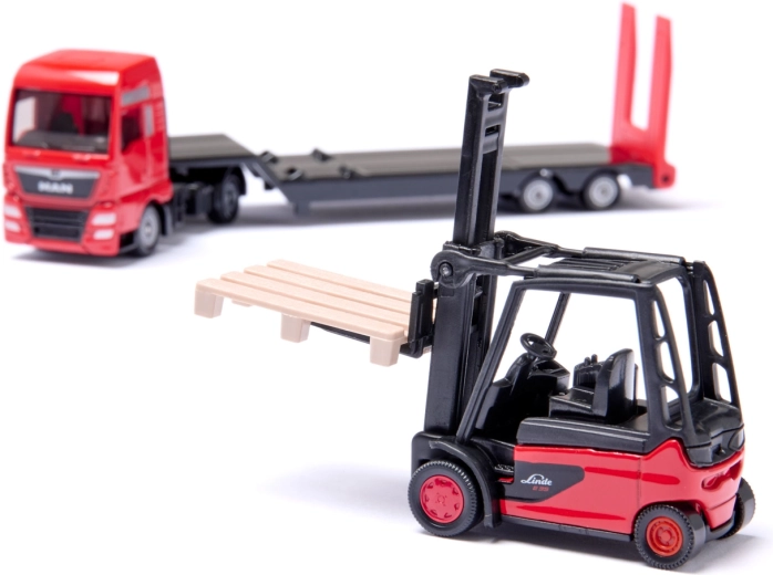 Carrello elevatore Linde con pallet