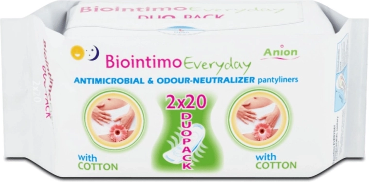 Biointimo Anion confezione doppia: salvaslip intimi per uso quotidiano 40 pz