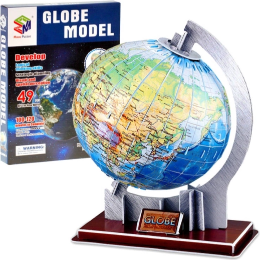 Puzzle 3D globo 49 pezzi