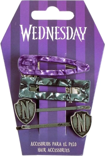 Set di forcine e clip per capelli Wednesday - 1 pezzo