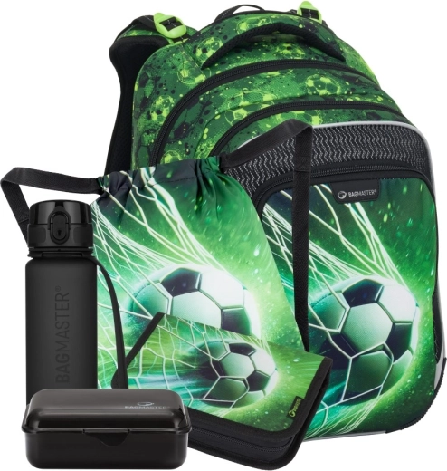 Bagmaster LUMI 25 B grande set scolastico per bambini di prima elementare – calcio