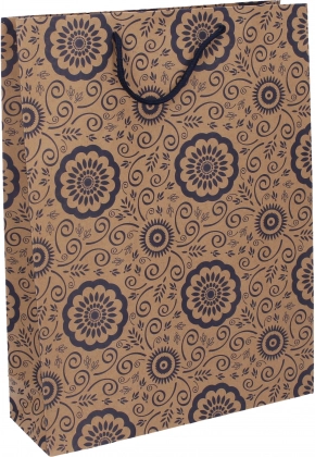 Borsa regalo kraft L 27,5 × 36,5 × 9 cm