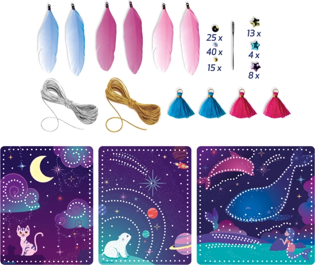 Lovely Box auguri ricamati – kit creativo per cartoline ricamate