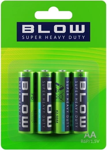 Batterie BLOW AA Super Heavy Duty, blister 4 pz