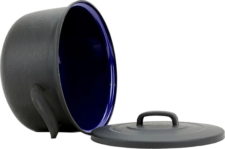 Interno smaltato igienico in blu scuro