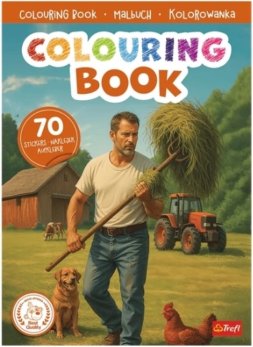 Contadino – album da colorare con adesivi