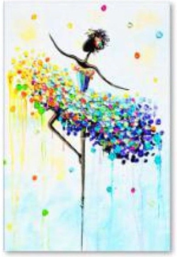 Diamond painting ballerina a colori 30 × 40 cm