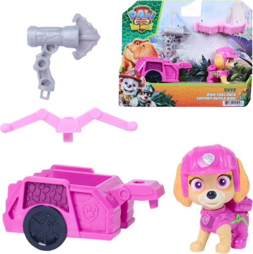 Spin Master Paw Patrol: Il film dei dinosauri – action figure di Skye con carrellino e accessori