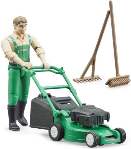 Set da gioco Bruder giardiniere con tosaerba e attrezzi