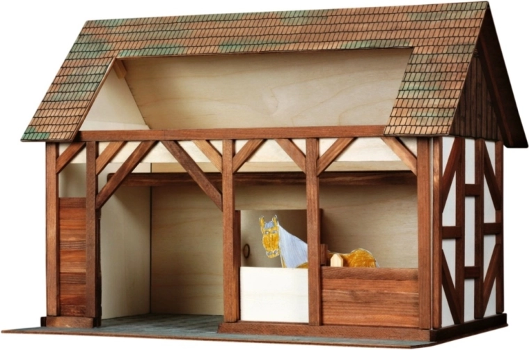 Kit di costruzione in legno da incollare Walachia Stalla