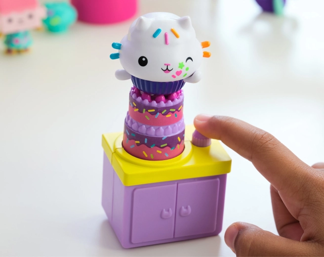 Torta interattiva con pulsante