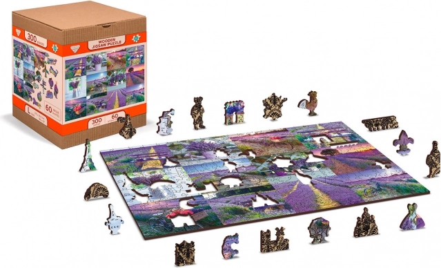 Puzzle in legno Francia della Lavanda 2in1