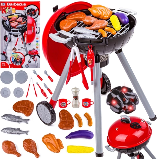 Grill per bambini su gambe con coperchio e accessori