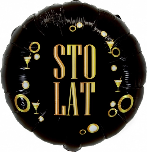 Palloncino in foil “Sto lat” 18″