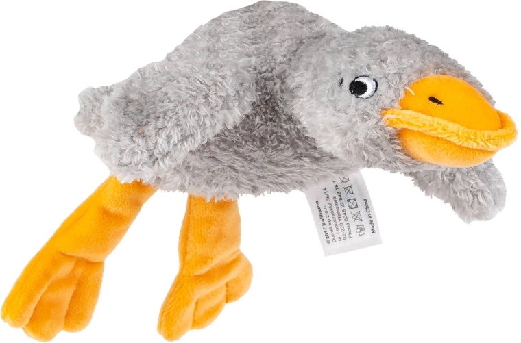Oca di peluche sensoriale Balibazoo grigia 23 cm